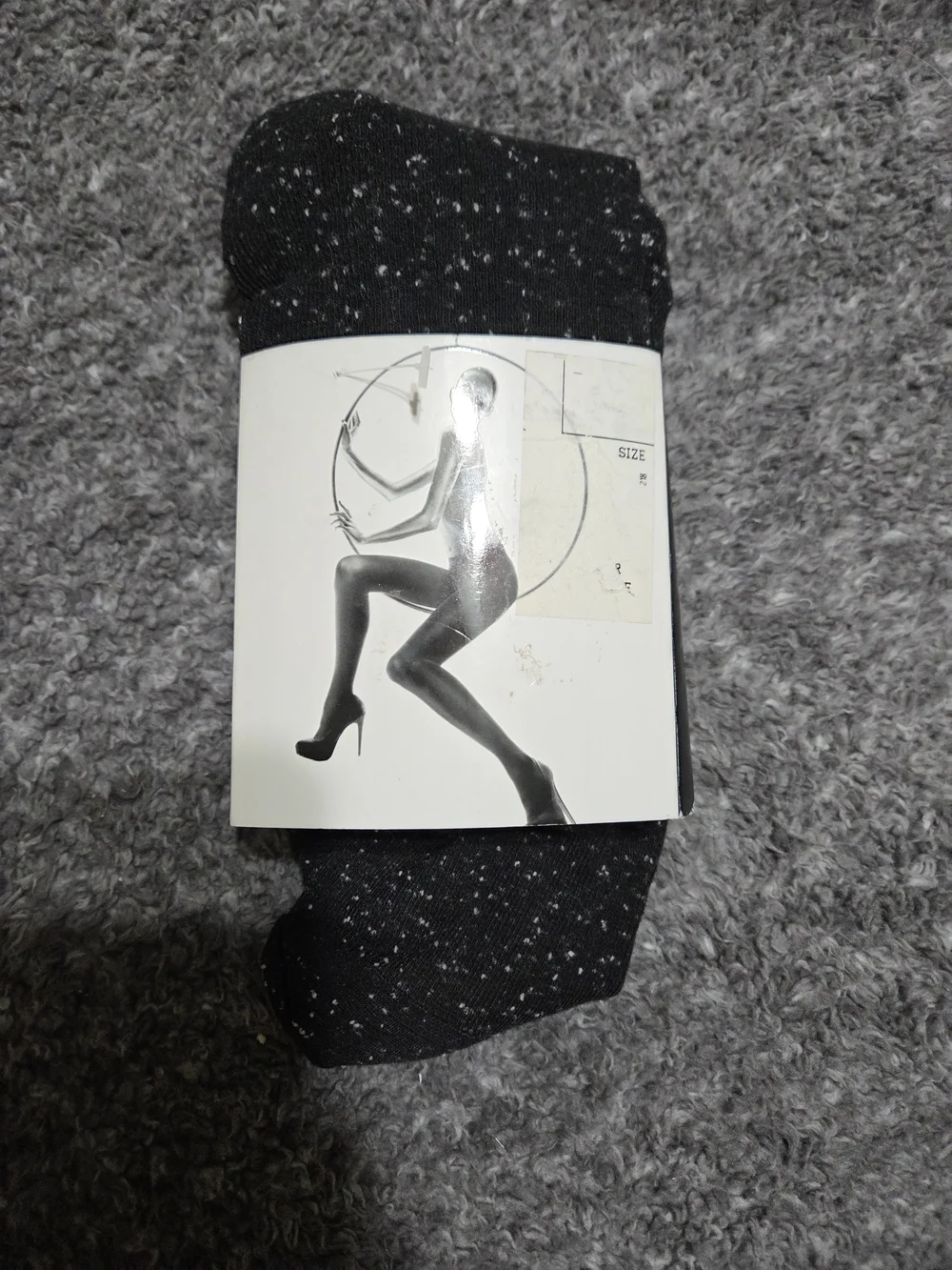 Express Black Speckled Women's Tights